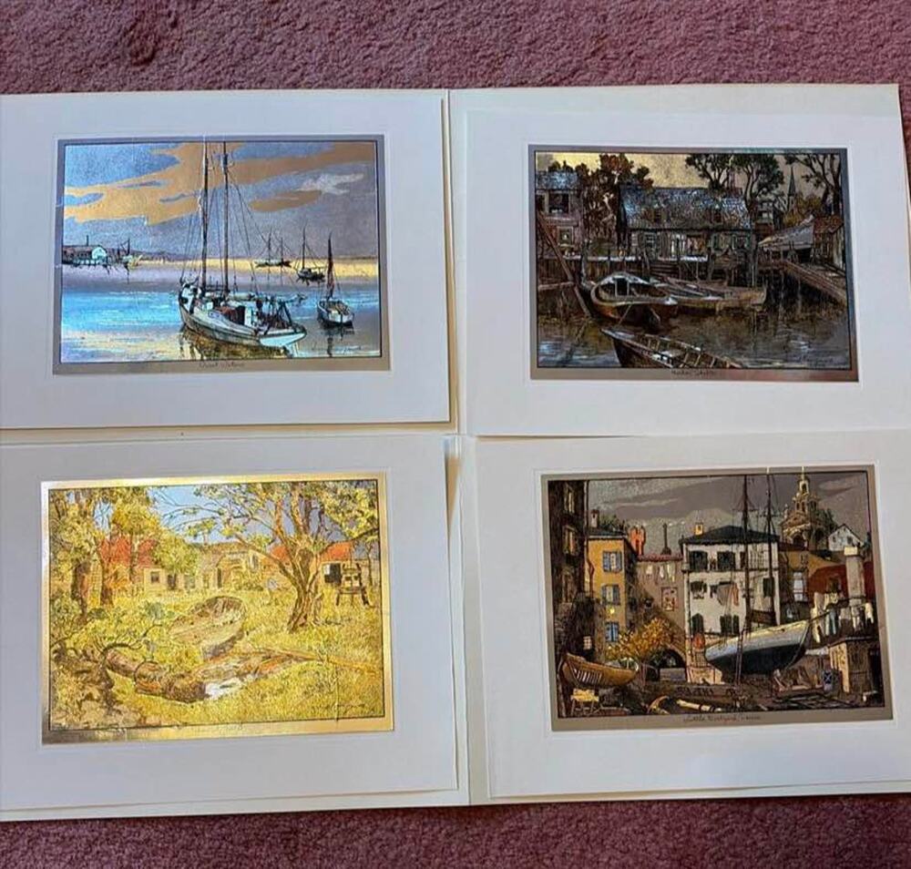 Lionel Barrymore Color-Etch Prints In Hedged Traditional Style